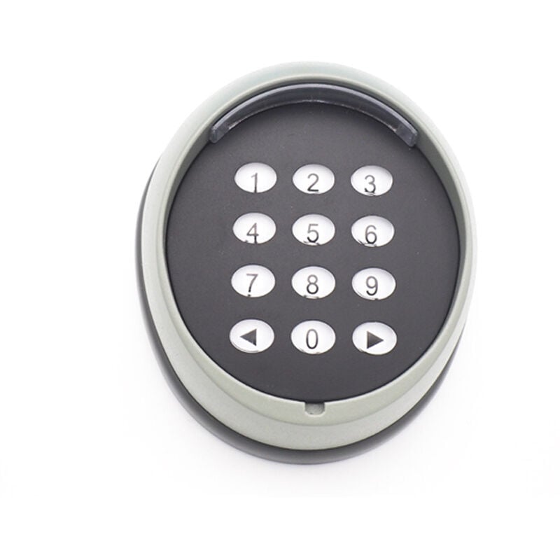 foto del prodotto tastiera in metallo per apricancello, tastiera rolling code 433 mhz, tastiera di controllo accessi per porte da garage di alta qualità, nera ymyny