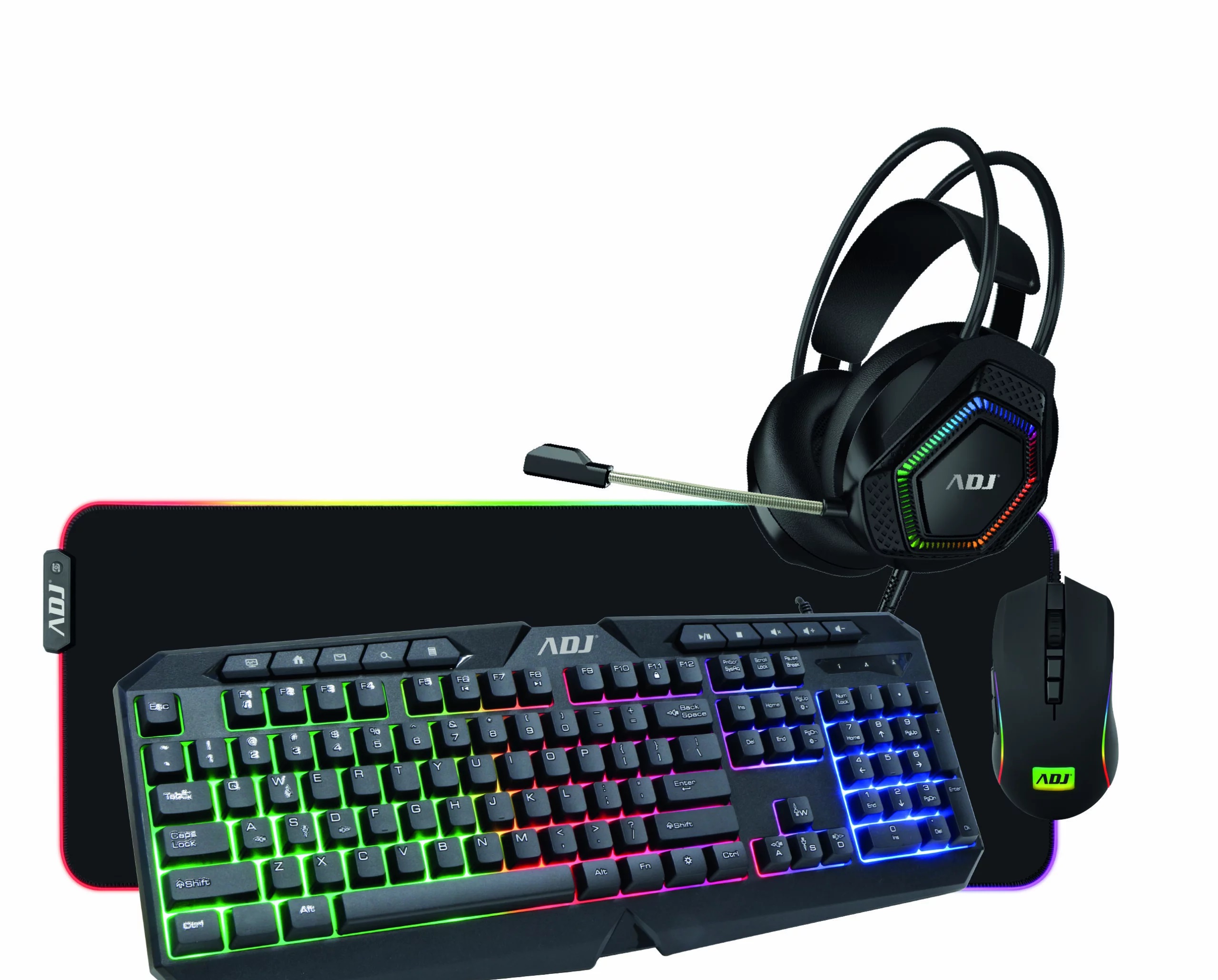 foto del prodotto tastiera mouse cuffia pad kit hulk gaming multimedia 4in1 wired adj
