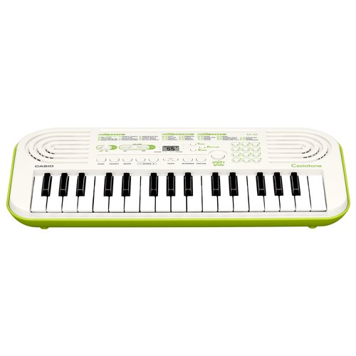 foto del prodotto tastiera musicale casio casiotone sa 50 bianco e verde