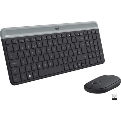 foto del prodotto tastiera wireless con mouse logitech mk470 slim graphite