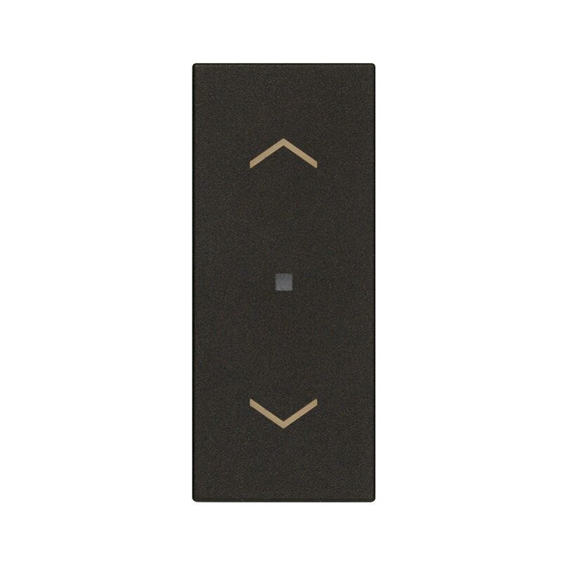 foto del prodotto tasto assiale con simbolo frecce illuminabili vimar linea nera 31000a.fg