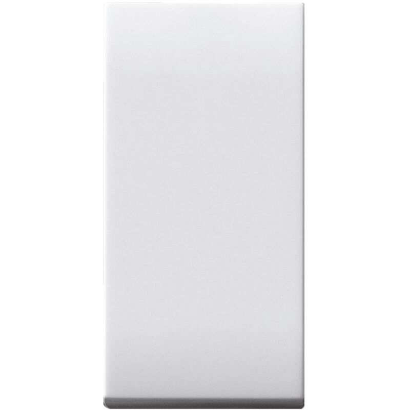 foto del prodotto tasto liscio domus s44 colore ral 9010 finitura lucida 1 modulo ave 441t