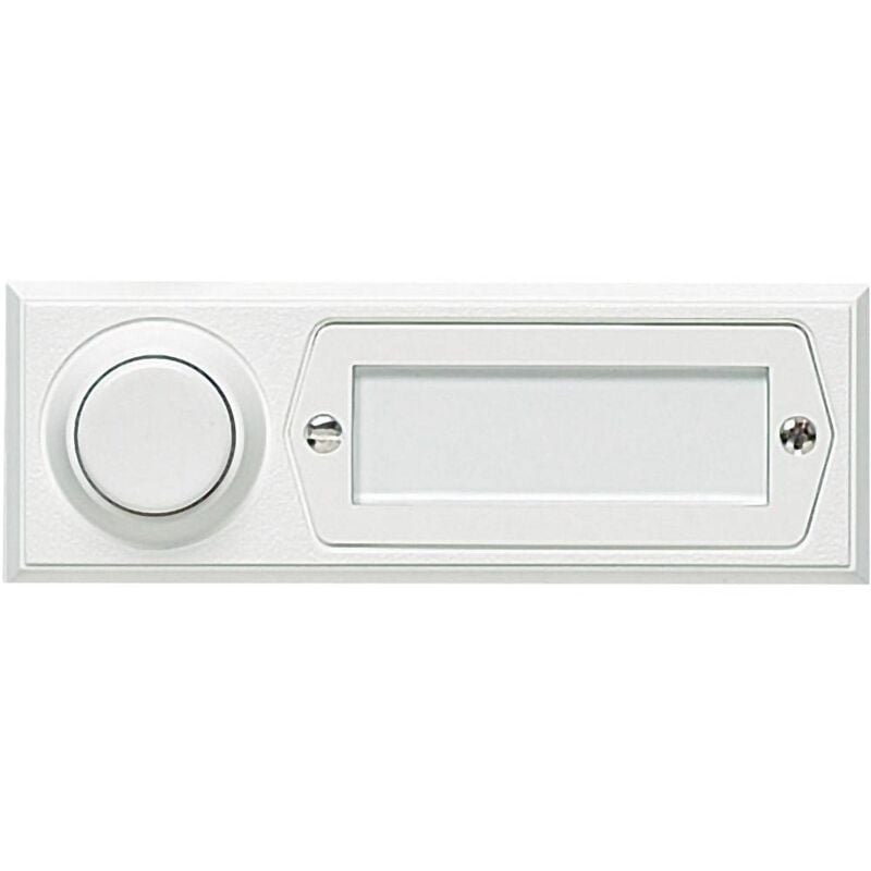 foto del prodotto tasto per campanello 1 parte grothe 51013 bianco 12 v 1,5 a