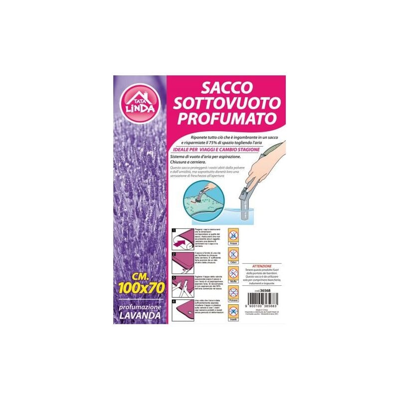 foto del prodotto tata linda sacchetto sottovuoto multiuso cm.120x70 12 pz