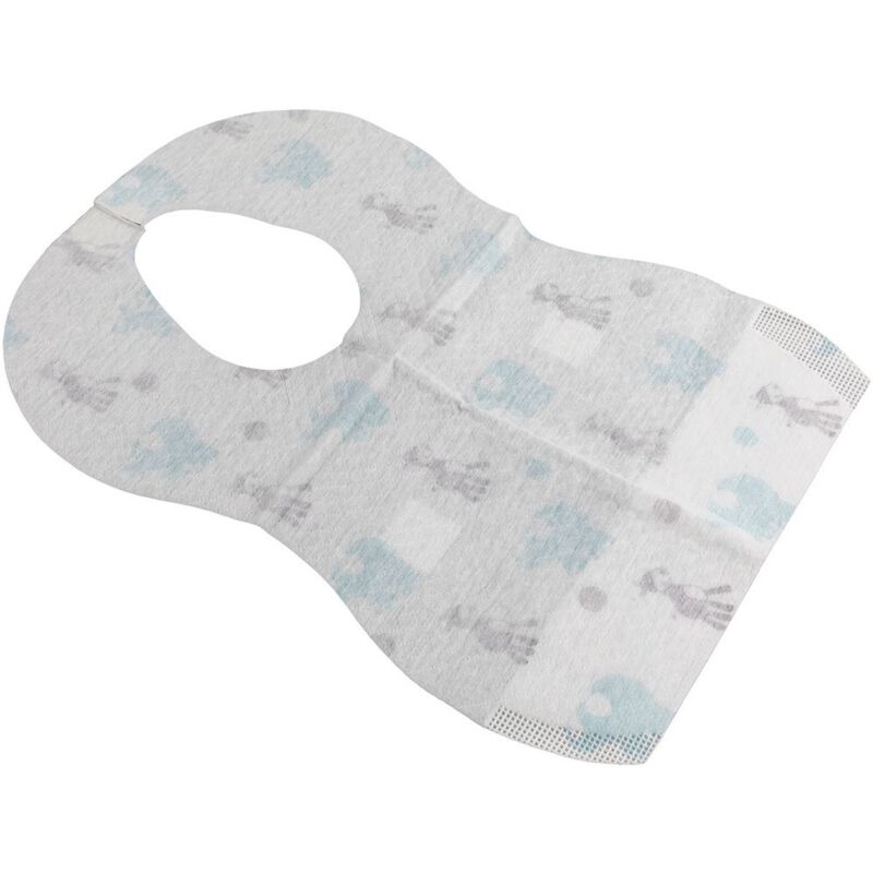 foto del prodotto tataway bavaglini usa e getta per bimbi, impermeabili e assorbenti, igienici e pratici, con tasca raccoglipappa e adesivi sulle spalline