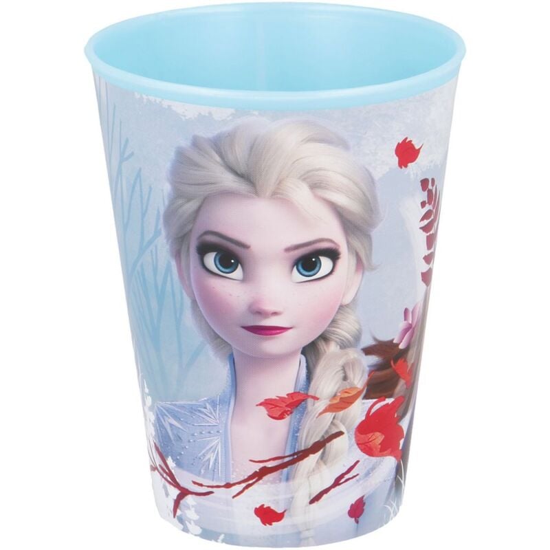 foto del prodotto tataway bicchiere in plastica per bambini con grafica diseny frozen da 260 ml, lavabile e riutilizzabile, non adatto al microonde