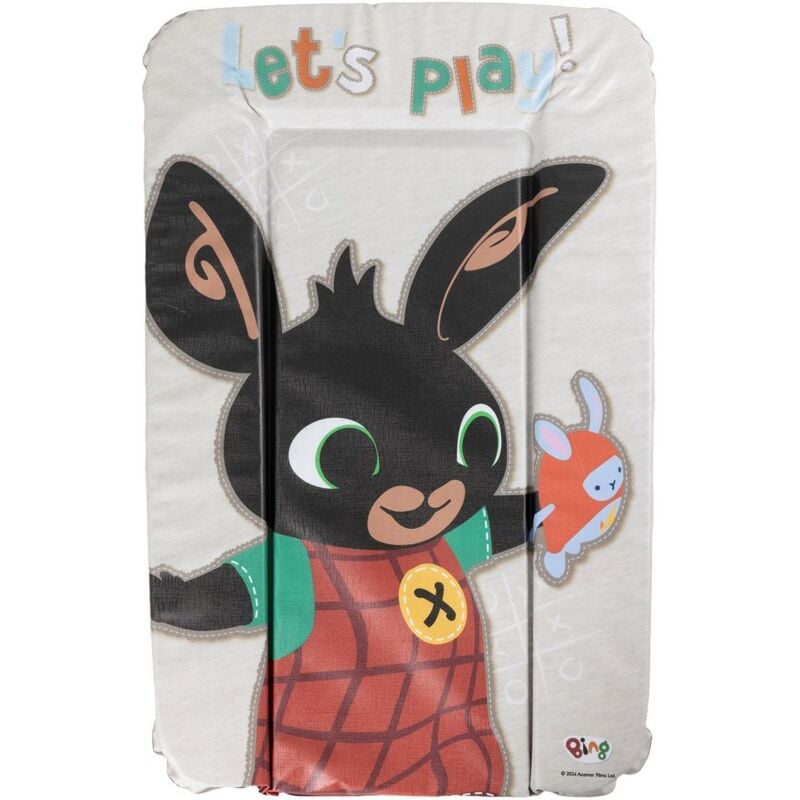 foto del prodotto tataway bing piano cambio, materassino, morbido fasciatoio da tavolo per bambini e bambine con grafiche bing, misure 73x48,5x3 cm