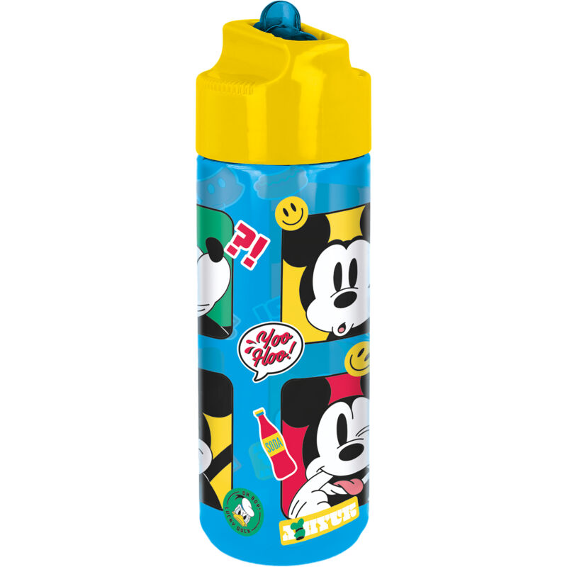 foto del prodotto tataway borraccia originale disney mickey da 540 ml in ecozen per bambini, lavabile e riutilizzabile con tappo svitabile e beccuccio anti schizzi