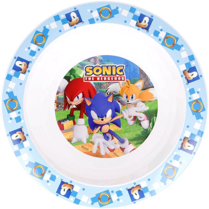 foto del prodotto tataway ciotola originale sega sonic in plastica alimentare per bambini piccoli, adatto al microonde, facile da pulire e riutilizzabile.