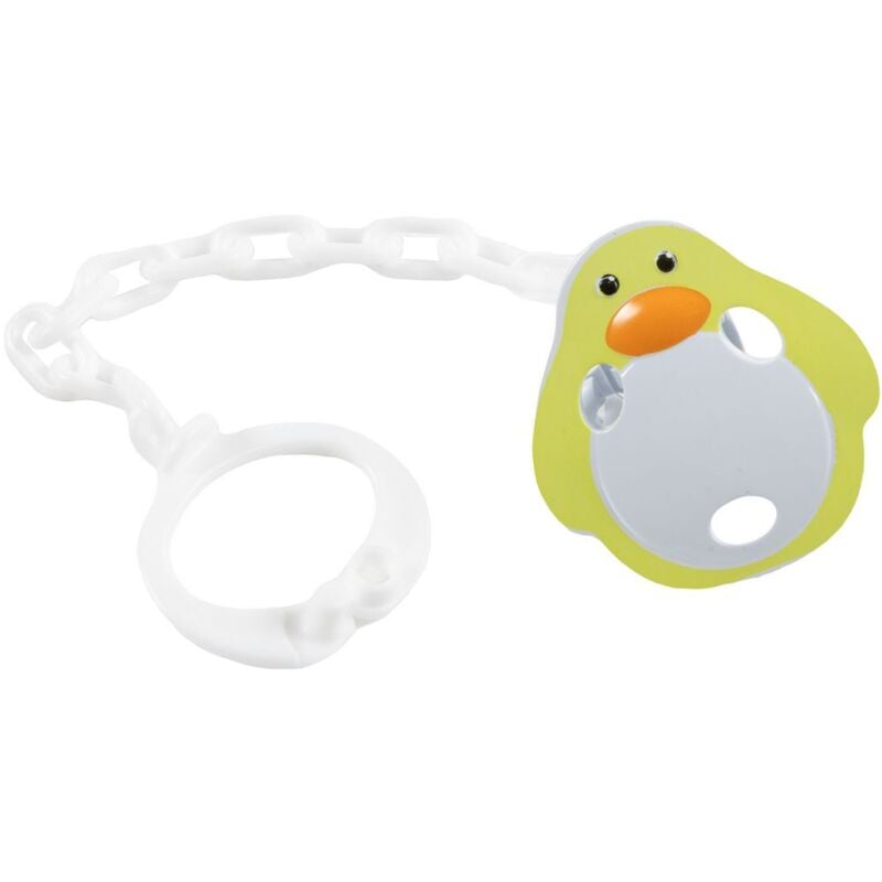 immagine 0 del prodotto tataway clip con catenella per ciuccio bimbi in plastica, senza bpa, lavabile e riutilizzabile a forma di pinguino