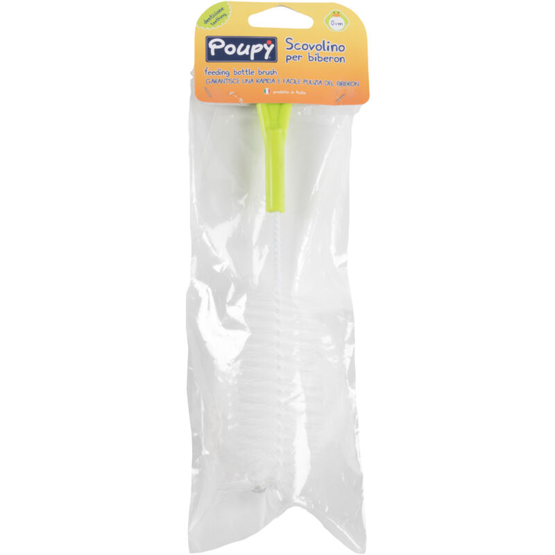 foto del prodotto tataway scovolino per biberon poupy con setole sottili in nylon per una massima pulizia e per catturare i residui di latte