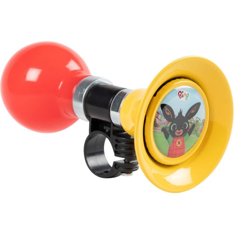foto del prodotto tataway trombetta ciclo bambino unisex coniglietto bing rosso giallo per bicicletta