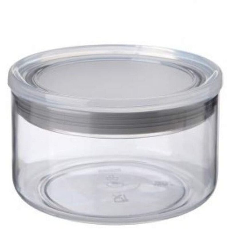 foto del prodotto tatay 1125001 contenitore alimentare rotondo in plastica, 12,5 x 12,5 x 8 cm, 0,5 l, plastica, trasparente grigio, 12,5 x 12,5 x 8 cm