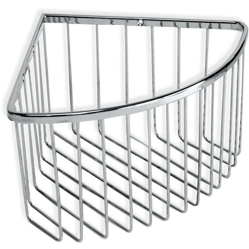 foto del prodotto tatay 6606600 krom cesto portaoggetti ad angolo, inox ottone latone, argento, taglia unica