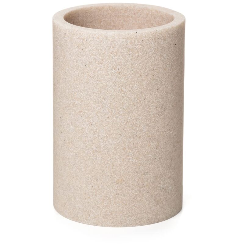 foto del prodotto tatay bicchiere da bagno, beige, 7,2 x 7,2 x 10,7 cm