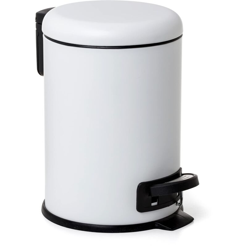 foto del prodotto tatay cestino da bagno con pedale in acciaio inossidabile con pedale, capacit 3l, interno rimovibile, chiusura ammortizzata, senza bpa, colore