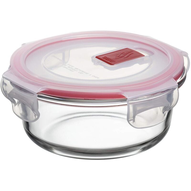foto del prodotto tatay contenitore per alimenti, in vetro, ermetico, capacit 0,4l, coperchio a clip, senza bpa, adatto a microonde, forno, congelatore e
