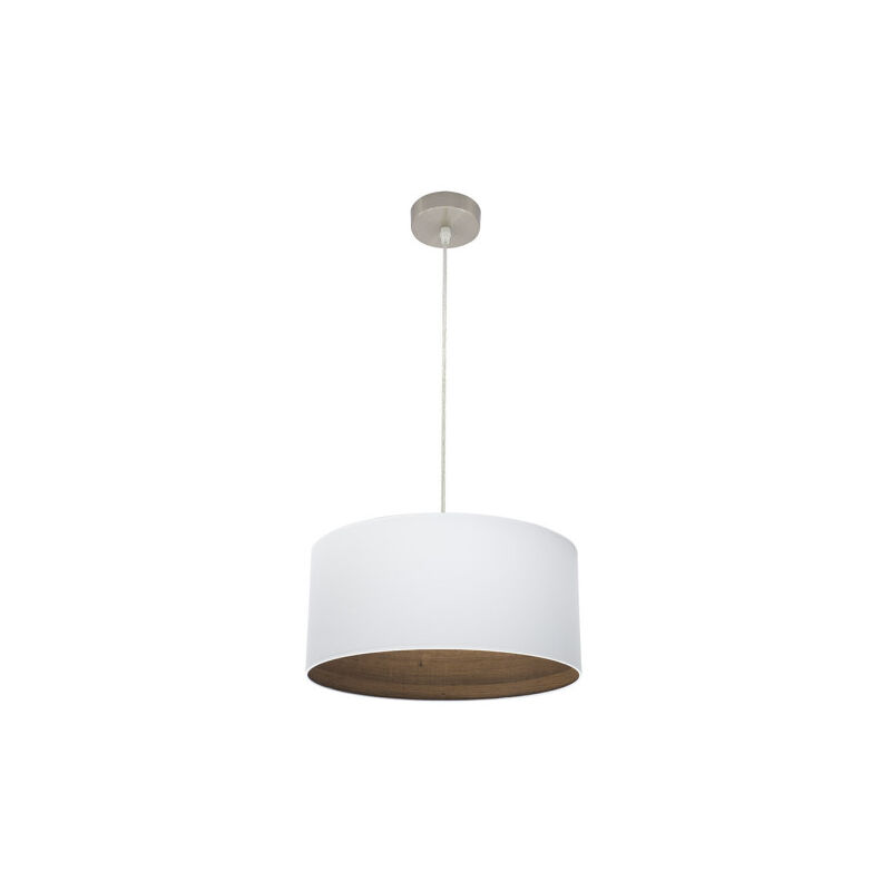 foto del prodotto tatiana pendant 1xe27 nickel bianco mad.dark regx40x40 cm fabrilamp