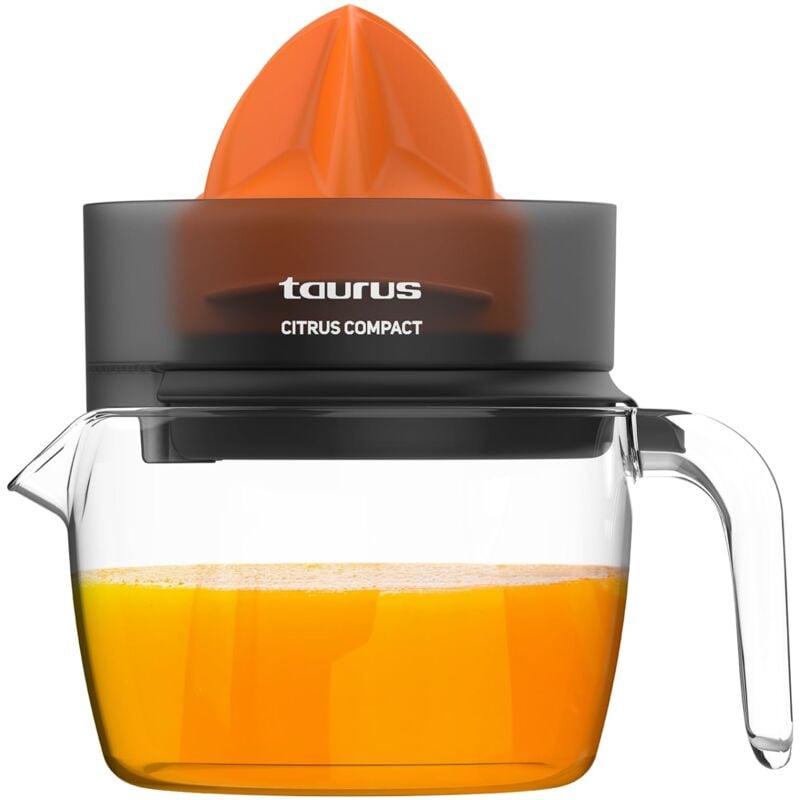 foto del prodotto taurus spremiagrumi elettrico citrus compact doppio senso di rotazione cono extra large smontabile lavabile in lavastoviglie design salvaspazio