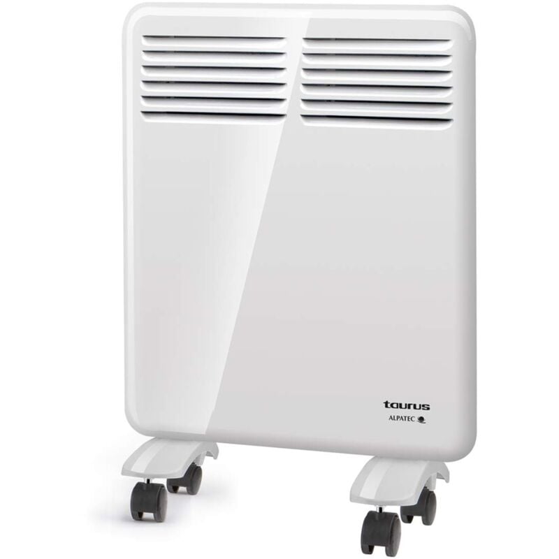 foto del prodotto taurus termoconvettore potenza 500 w ideale per bagni con montaggio a parete o ruote protezione ip24 schermo digitale programmatore settimanale