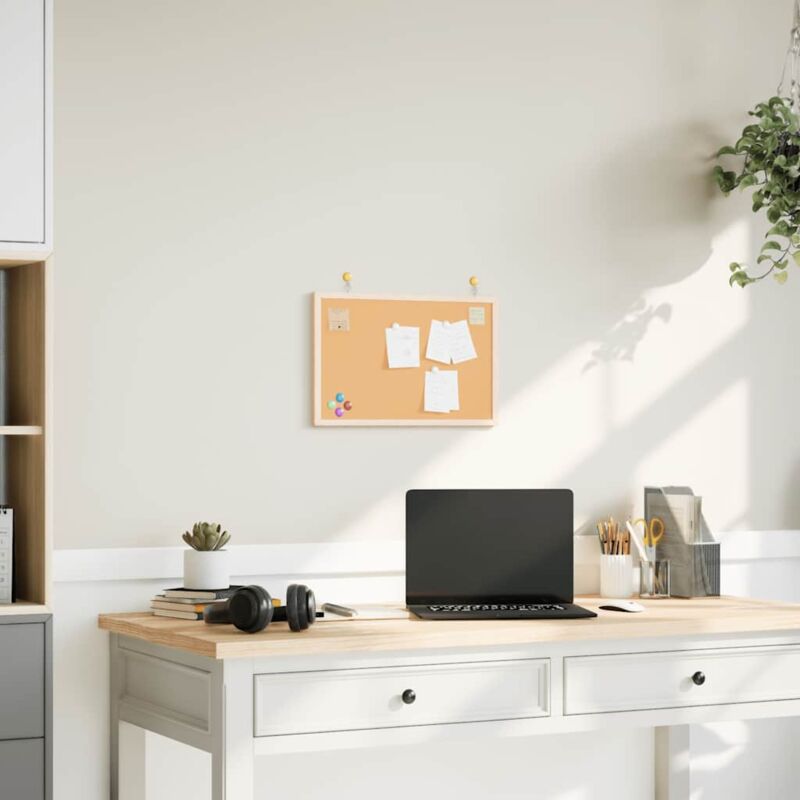 foto del prodotto tavola in sughero con cornice legno massello di pino 40x30 cm vidaxl