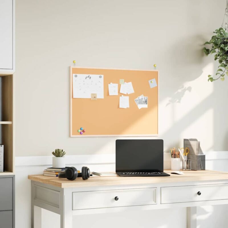 foto del prodotto tavola in sughero con cornice legno massello di pino 80x55 cm vidaxl