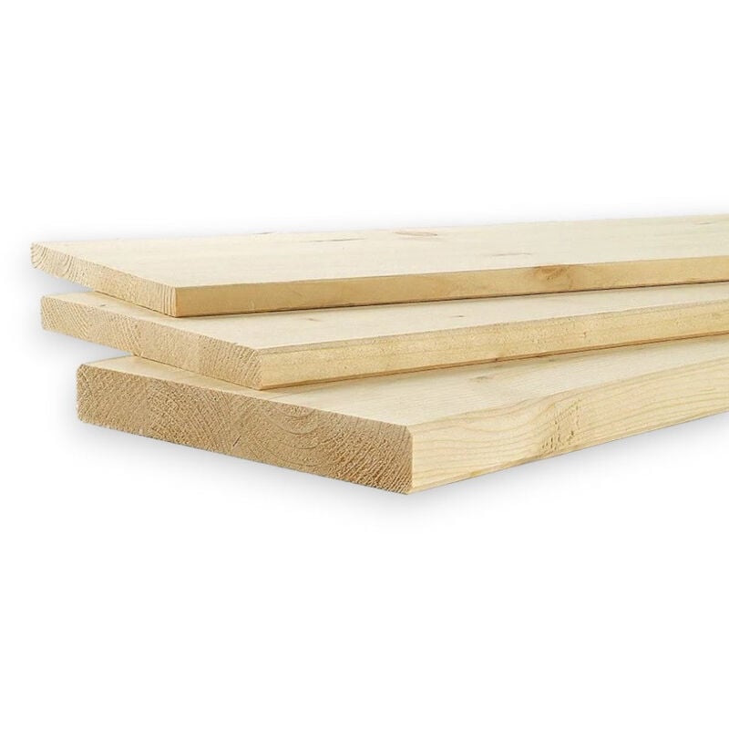 foto del prodotto tavola lamellare in legno di abete 1.8x20x80 cm