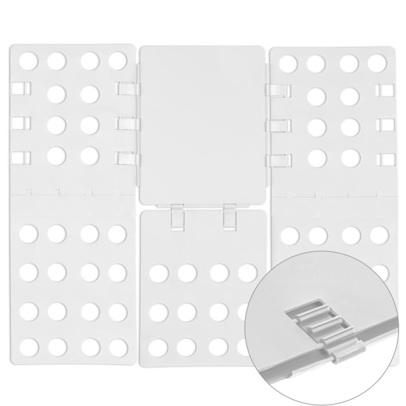 foto del prodotto tavoletta piega indumenti, quarta generazione, magliette, camicie, vestiti, t shirt folder, bianco relaxdays