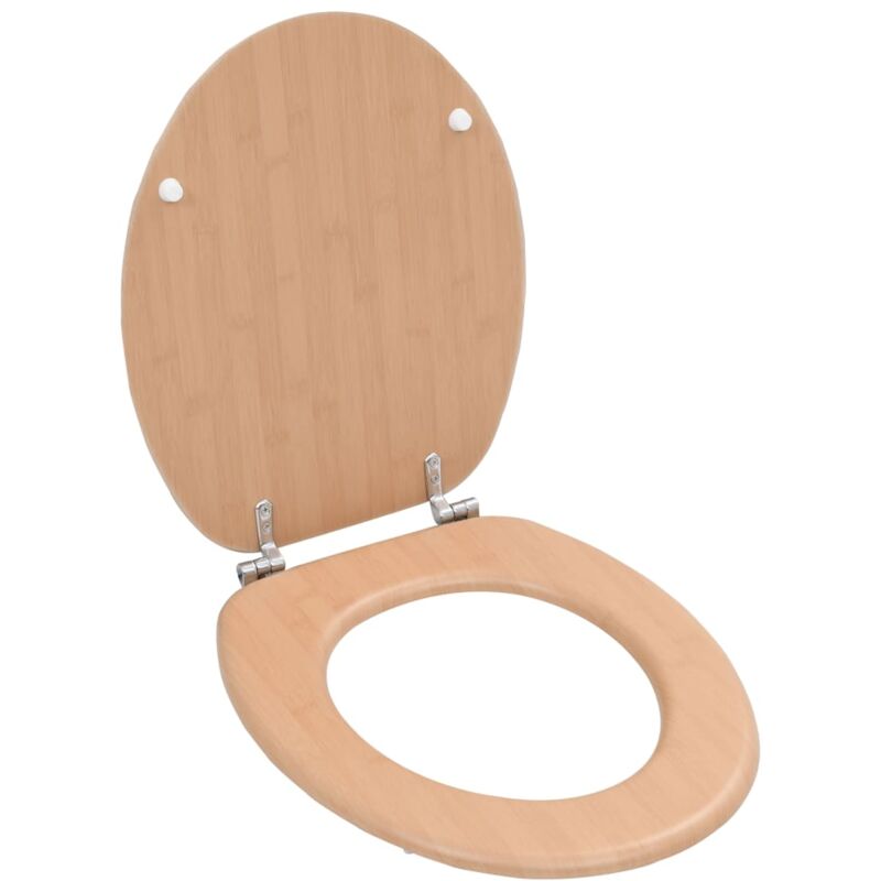 foto del prodotto tavoletta wc con coperchio mdf design a bamb vidaxl