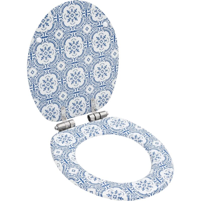 foto del prodotto tavoletta wc coperchio chiusura morbida mdf design porcellana vidaxl 394178