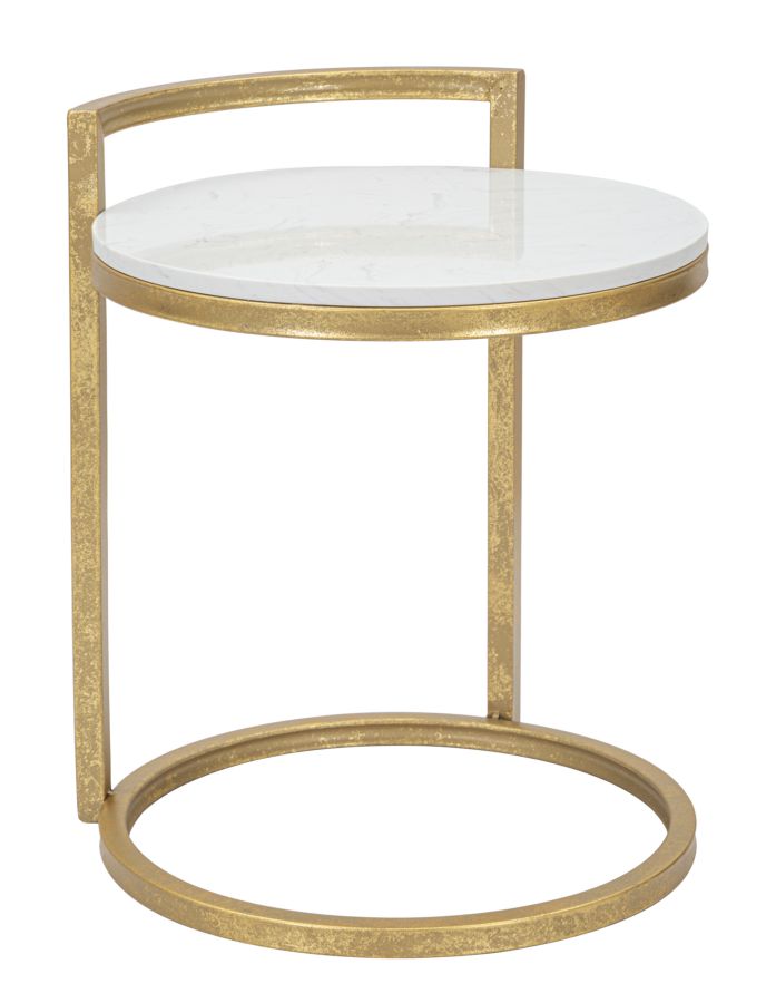 foto del prodotto tavolinetto round marble cm 40x43x50