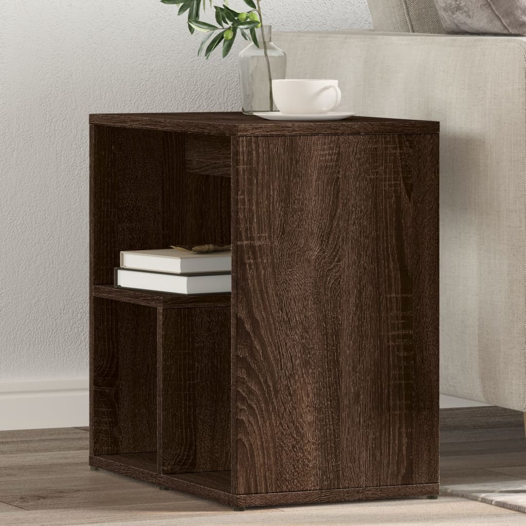 foto del prodotto tavolini 2 pz rovere marrone 50x30x50 cm in legno multistrato
