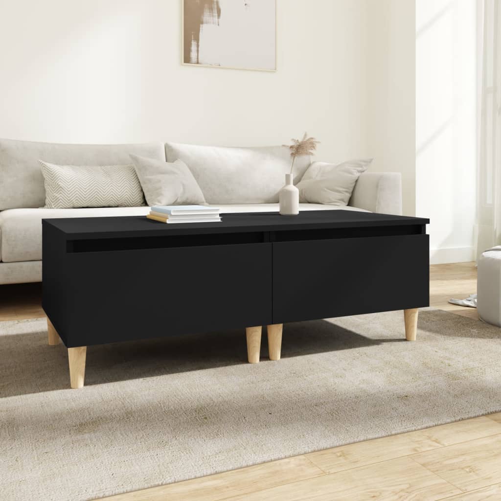 foto del prodotto tavolini 2pz neri 50x46x35 cm in legno multistrato cod mxl 26978