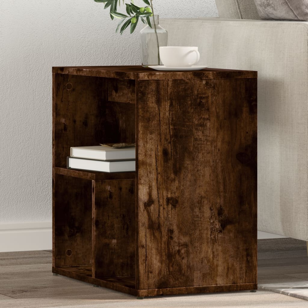 foto del prodotto tavolini 2pz rovere fumo 50x30x50 cm in legno multistrato