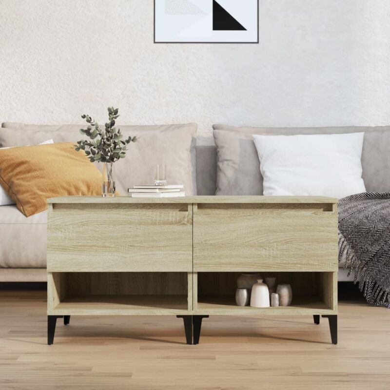 foto del prodotto tavolini 2pz rovere sonoma 50x46x50 cm in legno multistrato vidaxl