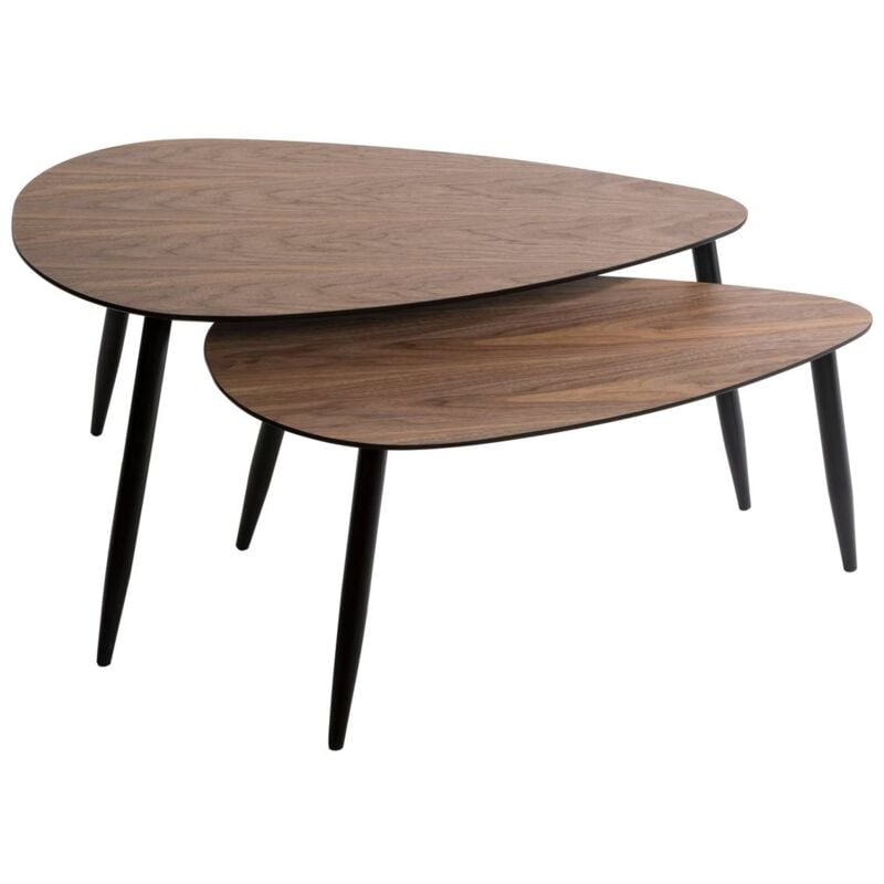 foto del prodotto tavolini mileo in noce l88 98cm atmosphera cr ateur d int rieur