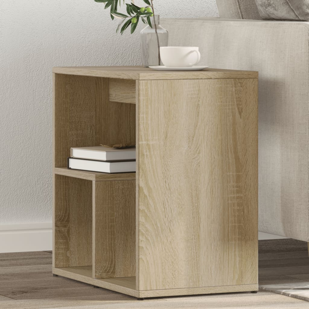 foto del prodotto tavolini rovere sonoma 2 pz 50x30x50 cm in legno multistrato