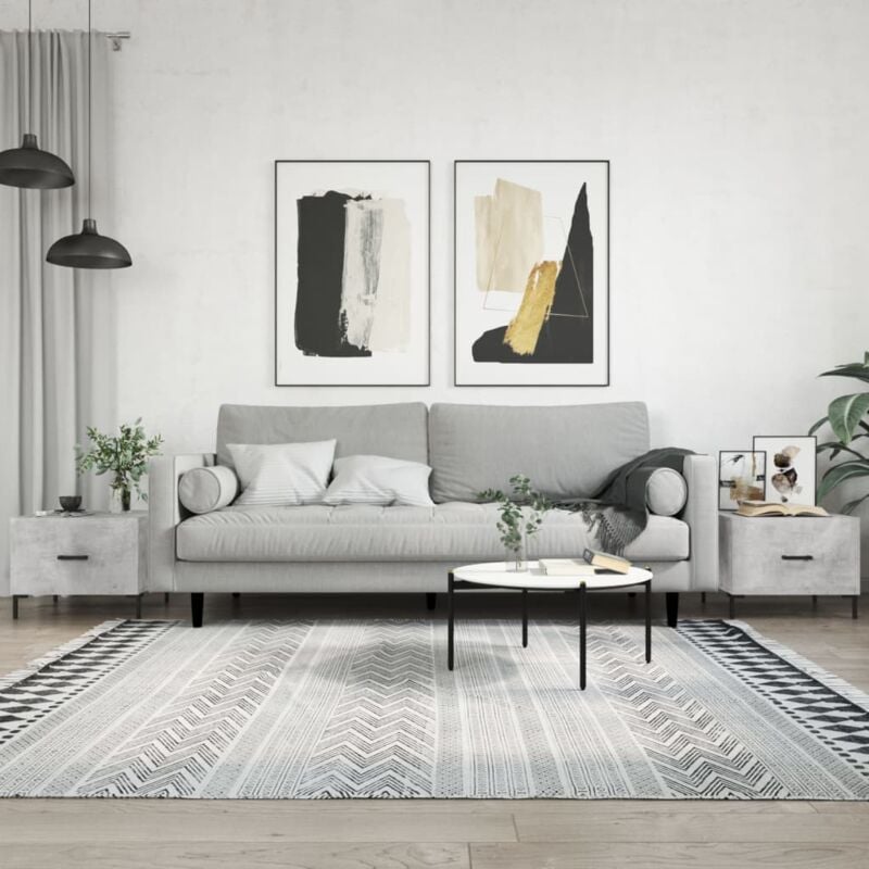foto del prodotto tavolini salotto 2pz grigio cemento 50x50x40 legno multistrato vidaxl
