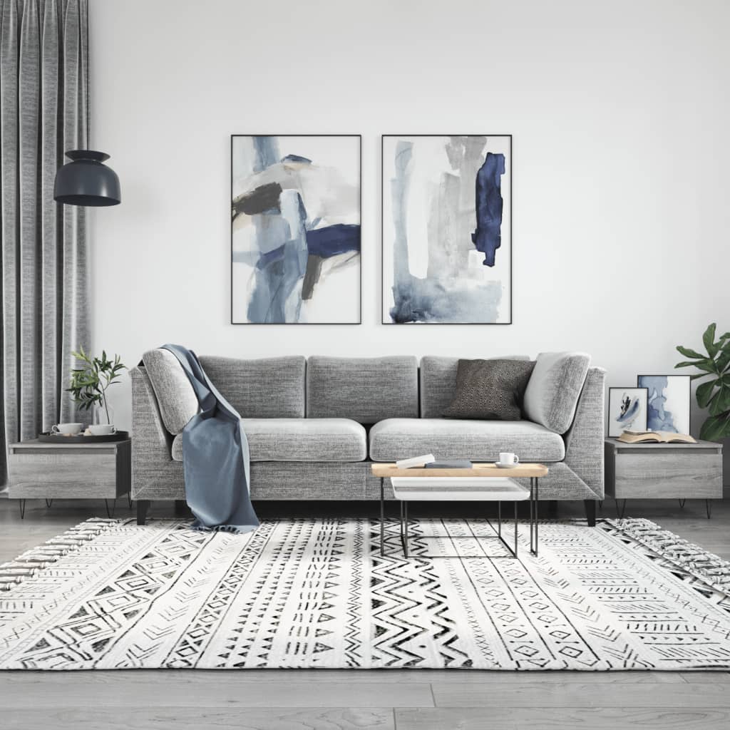 foto del prodotto tavolini salotto 2pz grigio sonoma 50x46x35cm legno multistratocod mxl 94813