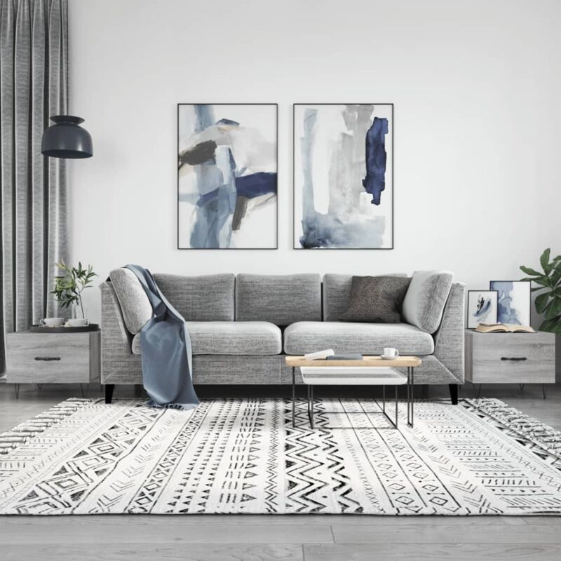 foto del prodotto tavolini salotto 2pz grigio sonoma 50x50x40cm legno multistrato - vidaxl