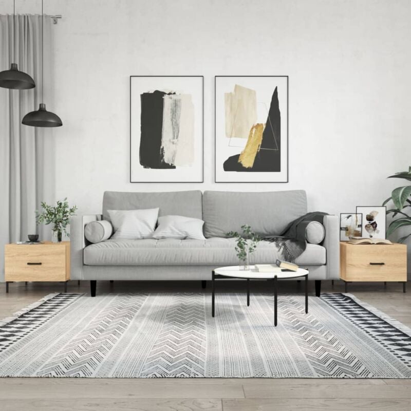 foto del prodotto tavolini salotto 2pz rovere sonoma 50x50x40cm legno multistrato vidaxl