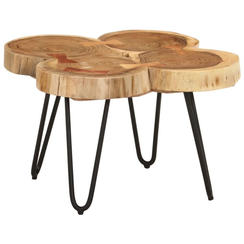 foto del prodotto tavolino 36 cm 4 tronchi in legno massello di acacia vidaxl