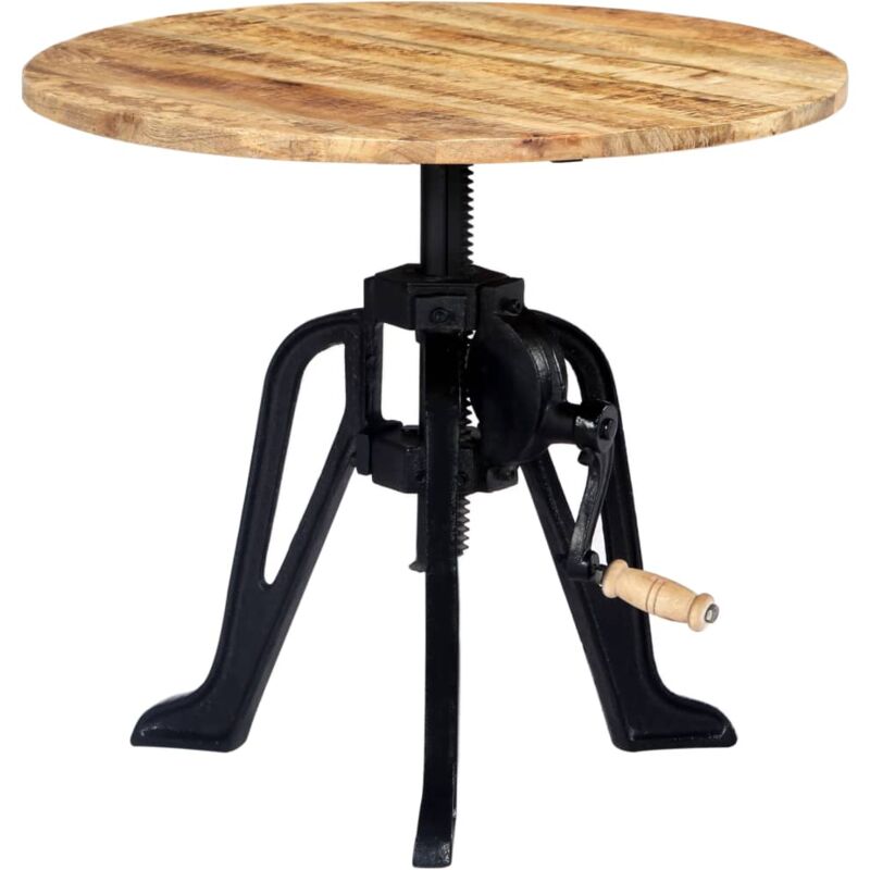 foto del prodotto tavolino 60x 46 63 cm in legno massello di mango e ghisa vidaxl 984273