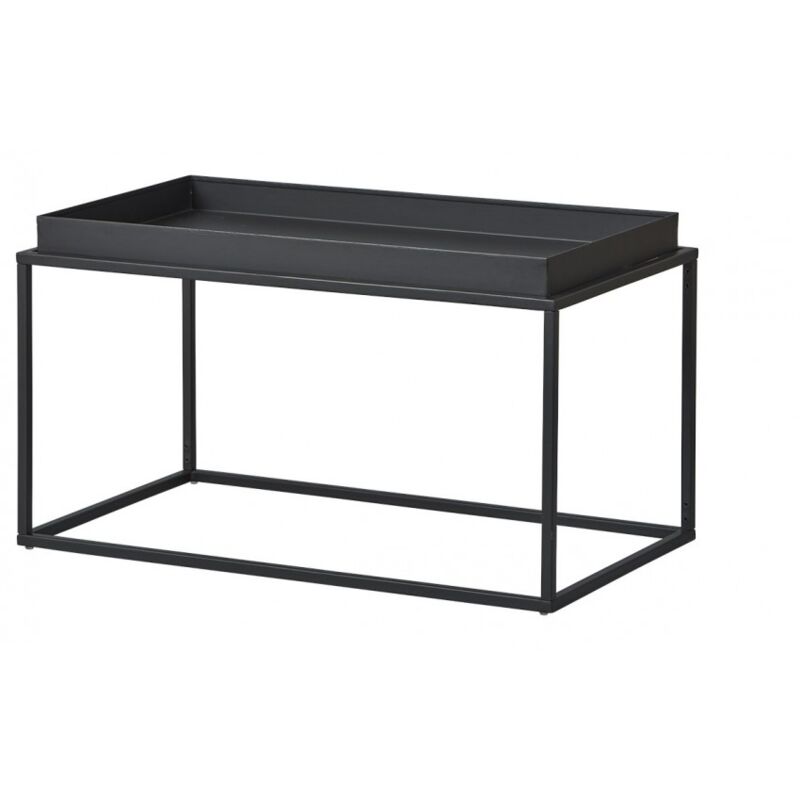 foto del prodotto tavolino 80 x 45 cm grigio scuro in metallo nasso