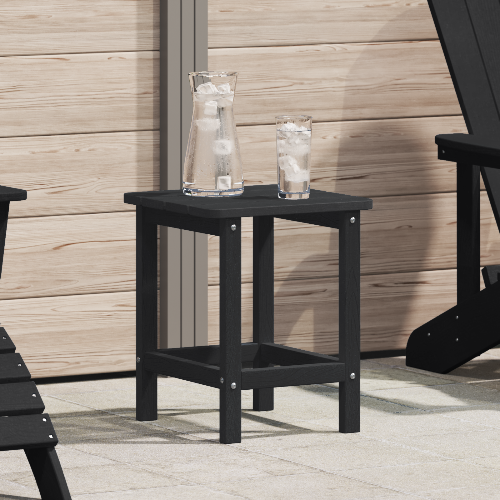 foto del prodotto tavolino adirondack nero 38x38x45 cm hdpe