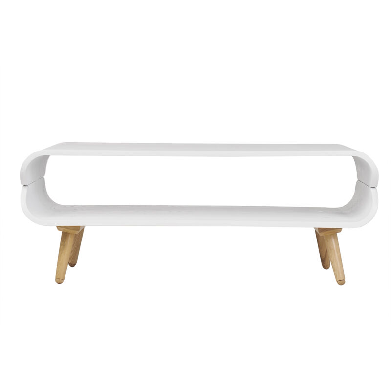 foto del prodotto tavolino basso design in frassino bianco takla