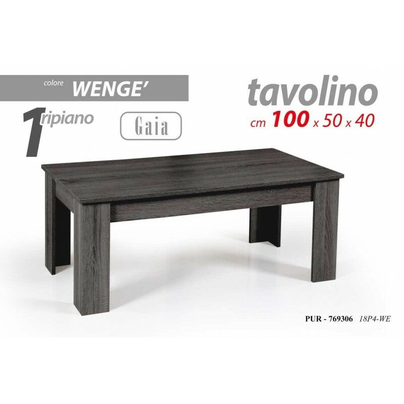 foto del prodotto tavolino basso grigio salotto cm 100 x 50 x 40 h