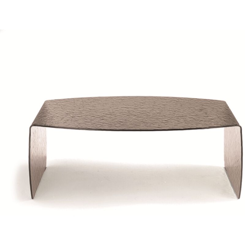 foto del prodotto tavolino basso in vetro temperato curvato bronzo elmo