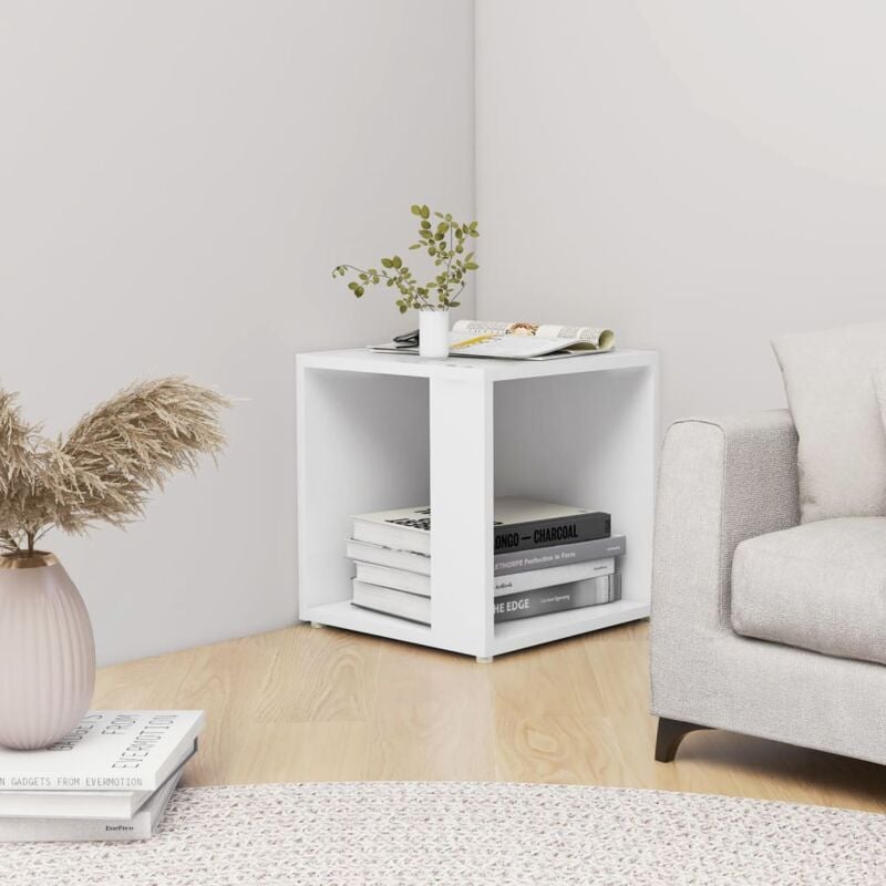 foto del prodotto tavolino bianco 33x33x34,5 cm in legno multistrato vidaxl