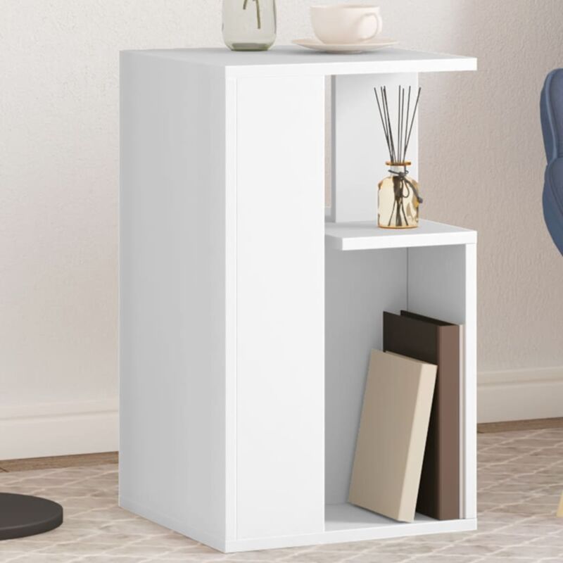 foto del prodotto tavolino bianco 35x35x60 cm in legno multistrato vidaxl